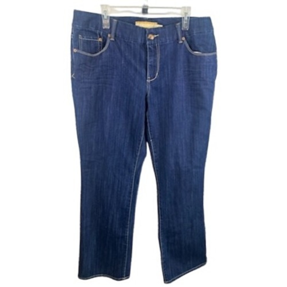 Seven7 Luxe Thalia Denim Jeans Dark Wash Signature Pocket Design Size 20